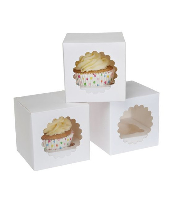 Box 1 Cupcake Bianco 3 Pz House of Marie