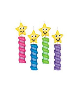 Candeline Chunky Star 4 Pz Wilton