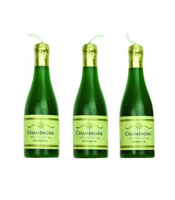 Candele Bottiglia di Champagne 6 Pz PME