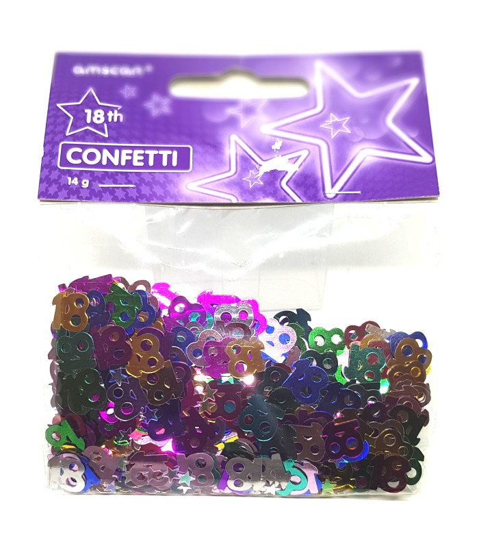 HEALLILY Coriandoli Confetti Forma 18 Coriandoli Tavola Metallico per Decorazioni 18° Compleanno 