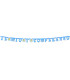 Festone con Lettere Sagomate IL MIO 1° COMPLEANNO celeste 335 cm