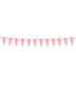 Festone con Bandierine 1° rosa 15 Bandierine 600 cm