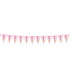 Festone con Bandierine 1° rosa 15 Bandierine 600 cm