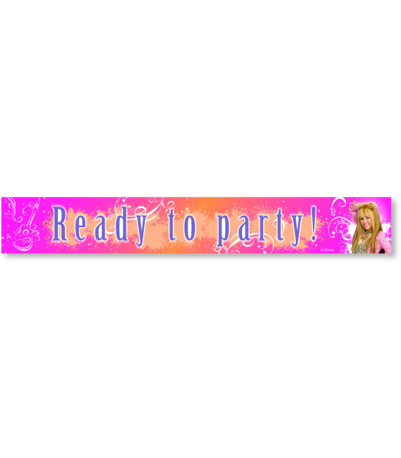 Festone Ready to Party Hanna Montana Glitter e Shine Disney