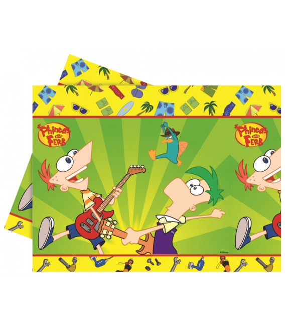 Tovaglia in Plastica 120 x 180 cm Phineas and Ferb Disney