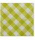 Tovaglioli Vichy a Quadri Bianco Verde Lime 33 x 33 cm