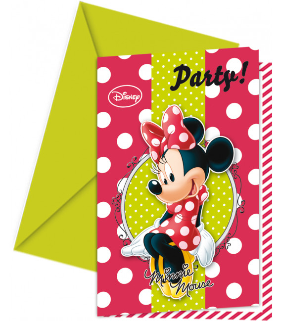 Biglietti Inviti Compleanno Minnie Fashion Boutique Disney