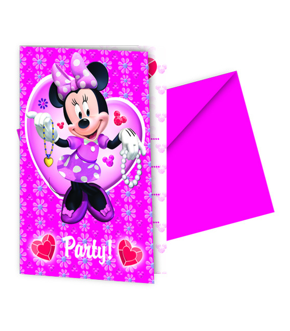 Biglietti Inviti Compleanno Minnie Party Disney