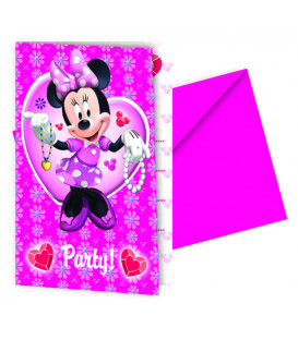 Biglietti Inviti Compleanno Minnie Party Disney