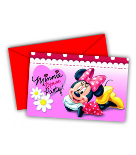 Biglietti Inviti Compleanno Minnie e Daisies Disney