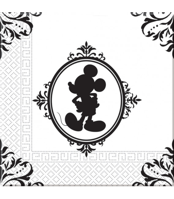 Tovaglioli 33 x 33 cm 3 Veli Mickey Mouse Barocco Disney 3 Pz