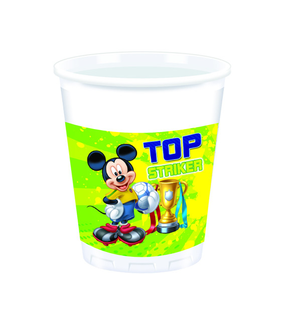 Bicchieri di Plastica 180 - 200 cc Mickey Mouse Goal Team Disney