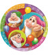 Piatto Piano Piccolo di Carta 20 cm I Sette Nani Colour Disney