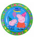 Piatto Piano Grande di Carta 23 cm Peppa Pig