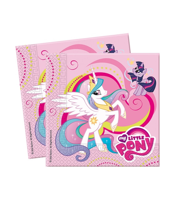 Tovagliolo 33 x 33 cm 2 Veli My Little Pony 3 Pz