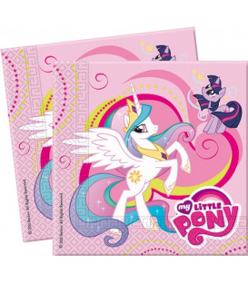 Tovagliolo 33 x 33 cm 2 Veli My Little Pony 3 Pz