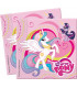 Tovagliolo 33 x 33 cm 2 Veli My Little Pony 3 Pz