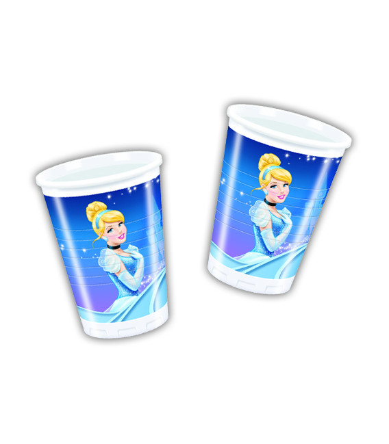 Bicchieri di Plastica 180 - 200 cc Cenerentola Disney
