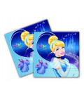 Tovagliolo 33 x 33 cm 2 Veli Cenerentola Disney 3 Confezioni