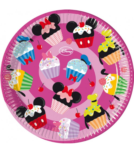 Piatto Piano Grande di Carta 23 cm Daisy D-Lish Treats Disney