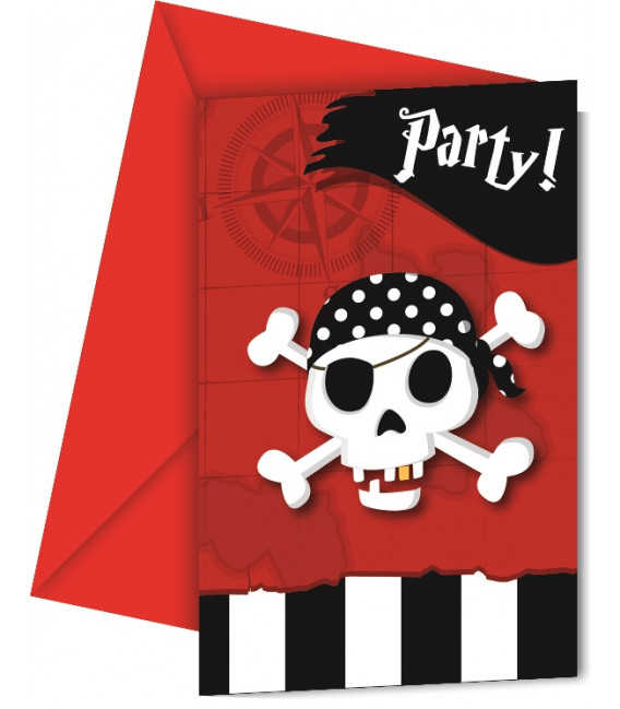 Biglietti Inviti Compleanno Pirate's ComeBack