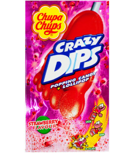 Lecca Lecca Crazy Dips alla Fragola 3 Pezzi