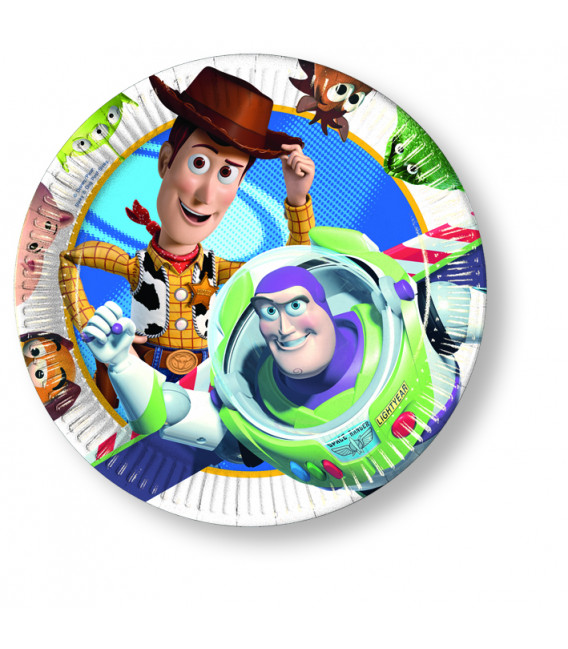 Piatto Piano Grande di Carta 23 cm Toy Story Disney