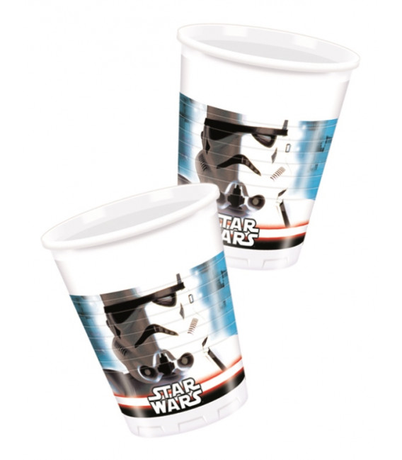 Bicchieri di Plastica 180 - 200 cc Star Wars Disney