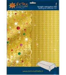 Tovaglia Rettangolare XMAS LIGHT GOLD 140 x 240 cm