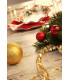 Piatti Fondi di Carta a Petalo Jingle Bells 18,5 cm