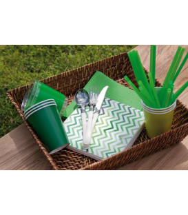 Tovaglioli Chevron Verde 33 x 33 cm 3 confezioni