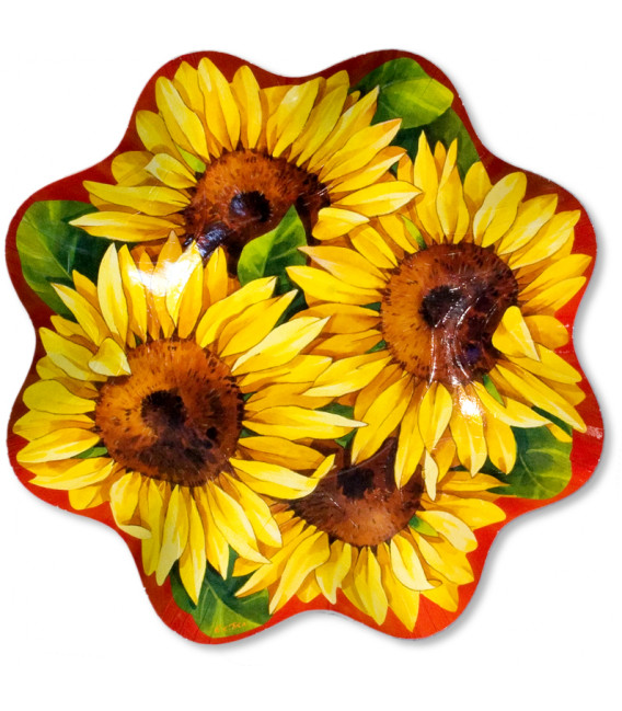 Zuppiera Grande di Carta a Petalo Girasole 35 cm