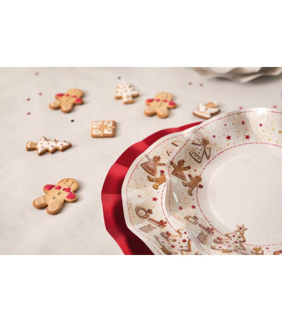 Bicchieri di Plastica Gingerbread 300 cc 3 confezioni