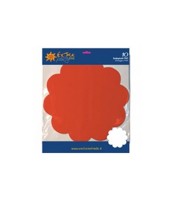 Tovagliette in TNT Smerlate Rosso Corallo 35 cm