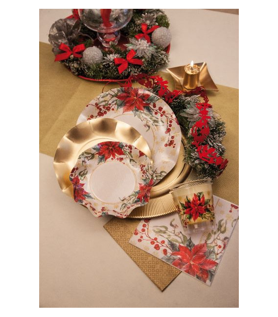 Tovaglioli Natale Romantico 33 x 33 cm 3 Confezioni