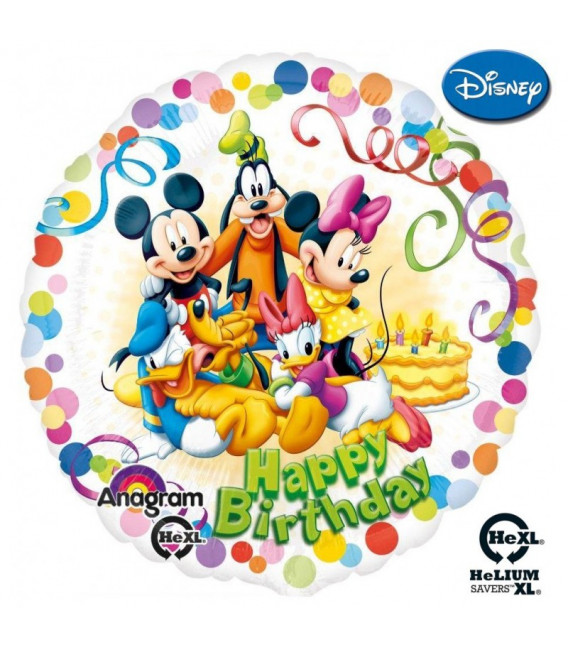 Palloncino Topolino and Friends Happy Birthday