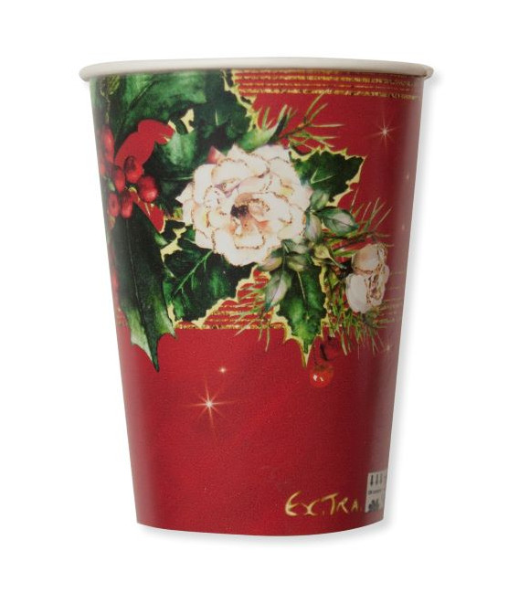 Bicchieri Compostabili Elegance Christmas 250 cc 3 confezioni