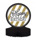 Centrotavola Happy Birthday Black & Gold