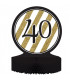 Centrotavola numero 40 Black & Gold