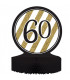 Centrotavola numero 60 Black & Gold