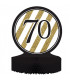 Centrotavola numero 70 Black & Gold