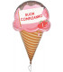 Pallone foil Supershape Buon Compleanno Gelato