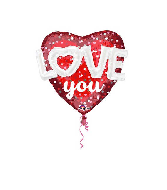 Pallone foil Multi-balloon Love Hearts & Dots