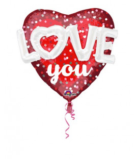 Pallone foil Multi-balloon Love Hearts & Dots