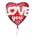 Pallone foil Multi-balloon Love Hearts & Dots