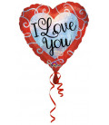 Pallone foil standard Sparkle Heart