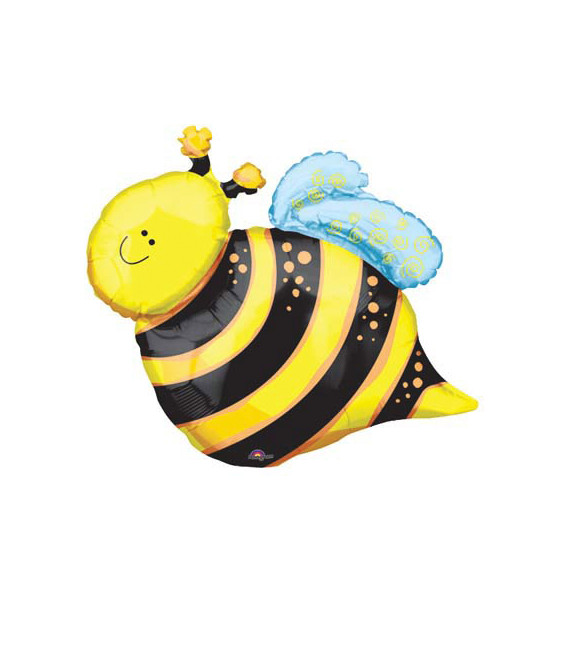 Pallone foil Minishape Ape - Happy Bee