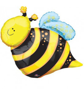 Pallone foil Minishape Ape - Happy Bee