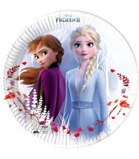 Piatto di carta Piano 23 cm Frozen II Disney