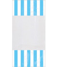 Sacchetti cellophane striped 13 x 25 cm Azzurri 10 Pz